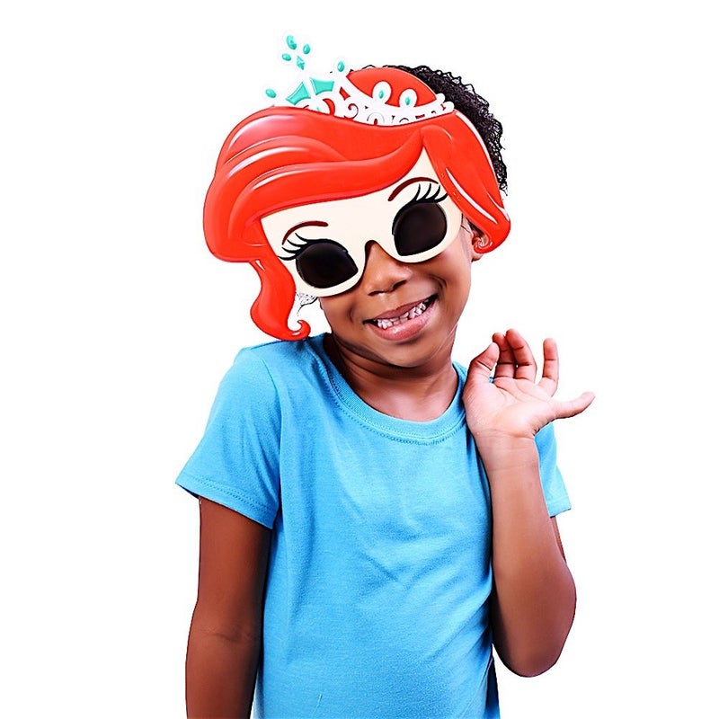 Sun-Staches Disney Official Ariel Sunglasses | Little Mermaid Princess Costume Accessory | UV400 | One Size Fits Most - Image 3